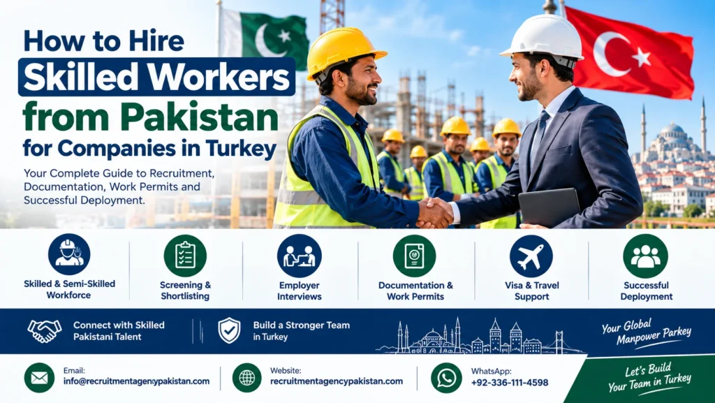 Skilled workers from Pakistan for companies in Turkey