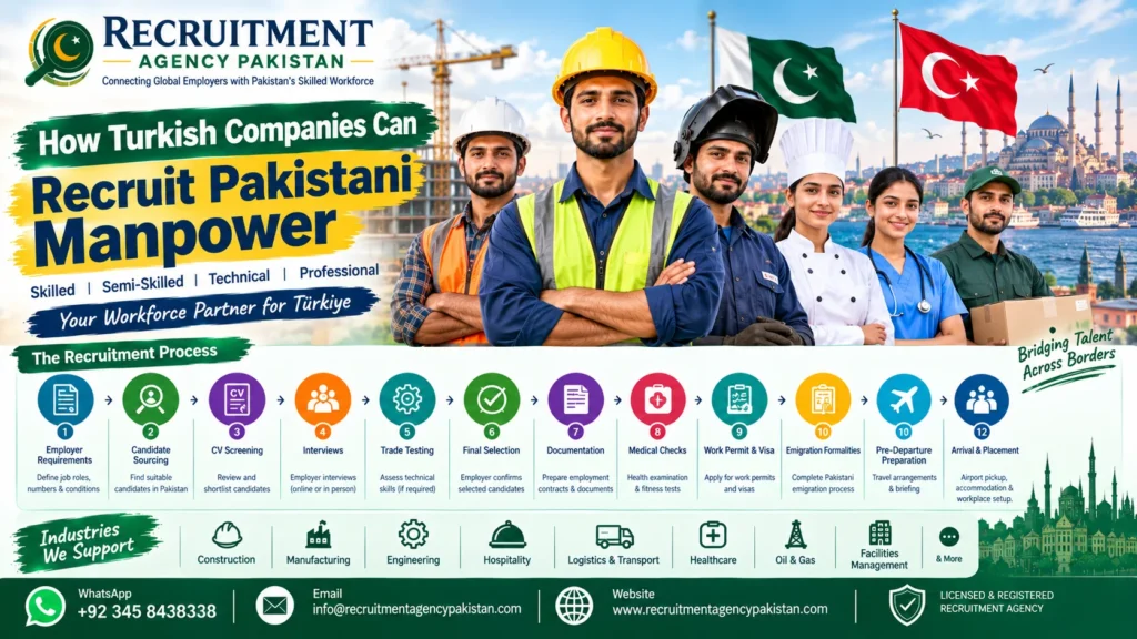 How Turkish Companies Can Recruit Pakistani Manpower